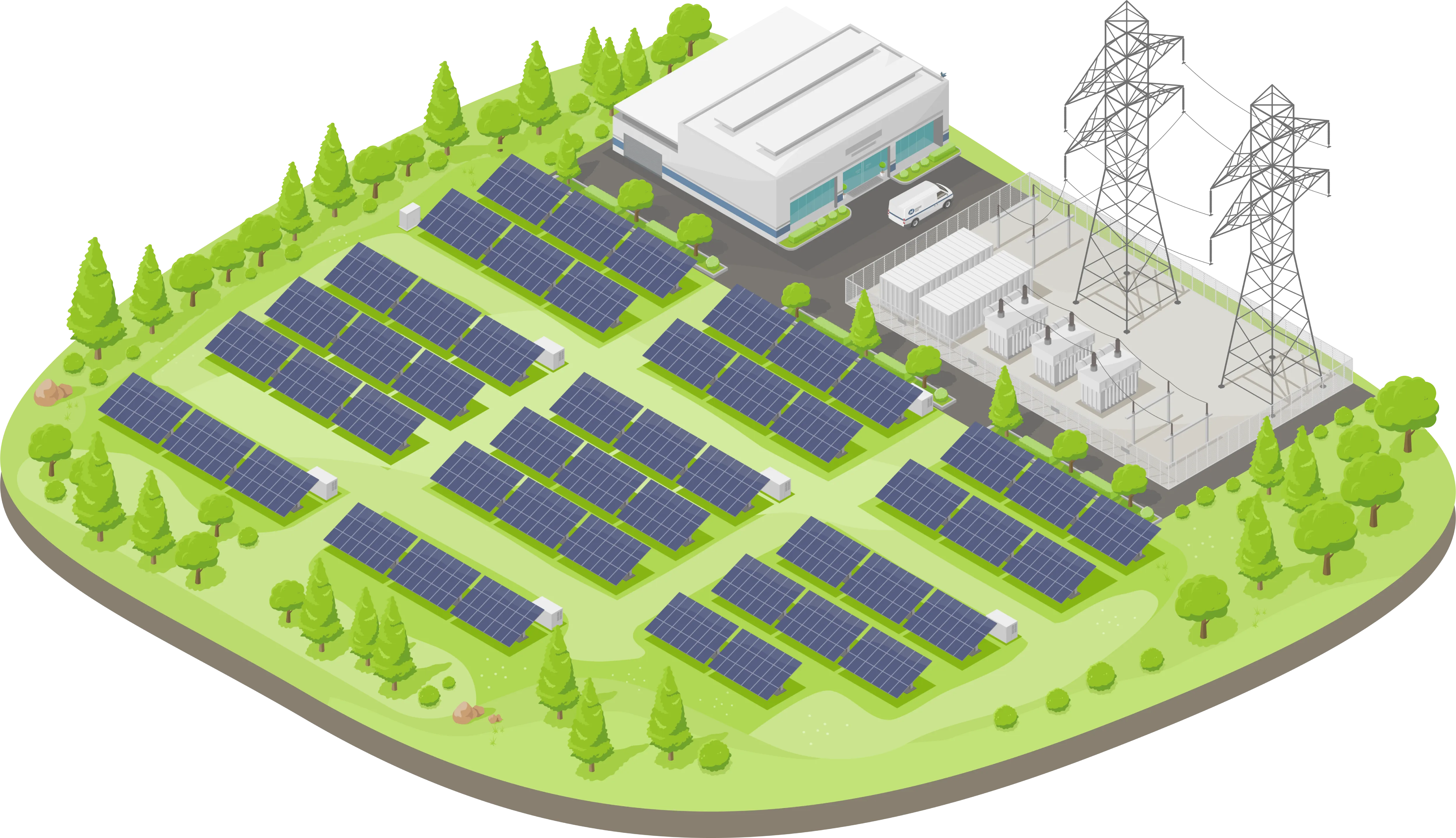 Ground-Mounted Solar Plant